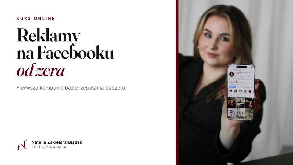 Okładka kursu Reklamy na Facebooku od zera