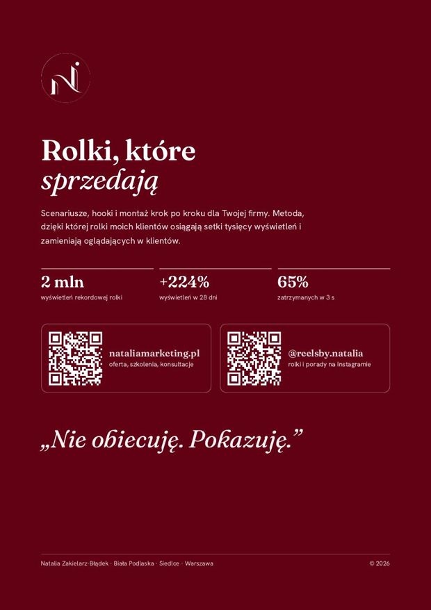Podgląd strony: Tylna okładka